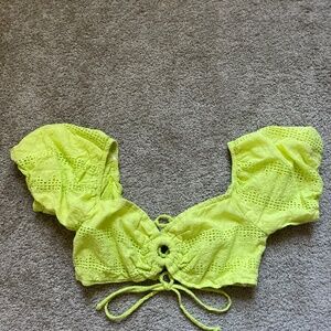 Two tops in green and blue floral. The price is for both.